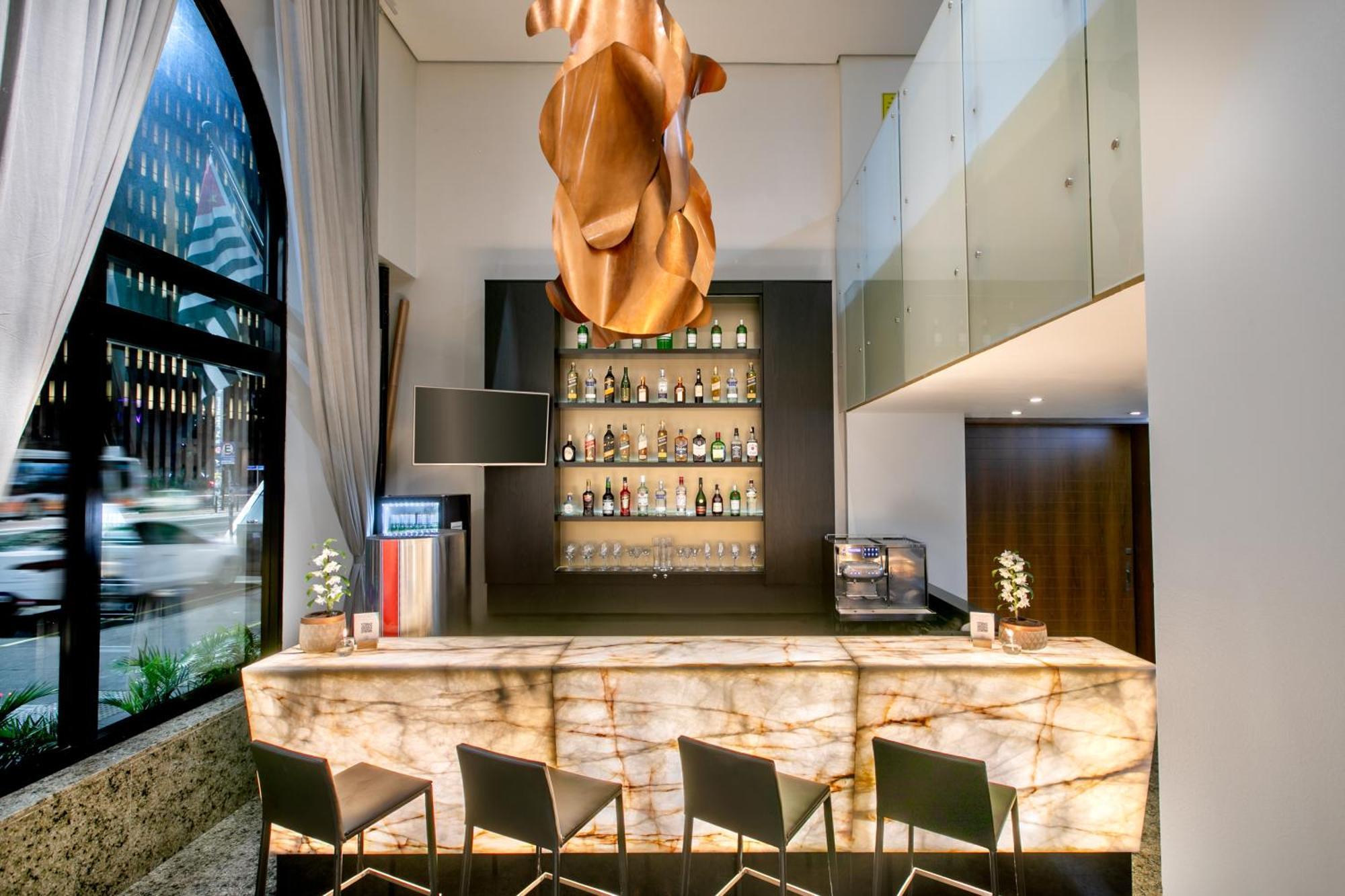 Hotel Meliá Paulista San Paolo Esterno foto The bar at the hotel